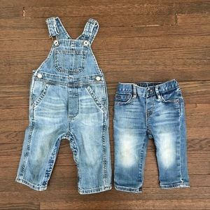 GAP Denim Overalls & Skinny Jeans
